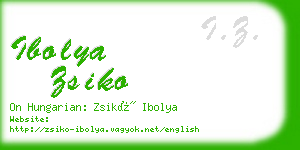 ibolya zsiko business card